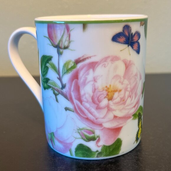 Spode Home ROSES Porcelain Cup Mug w/ Butterflies ~ Portmeirion Group - Picture 5 of 11
